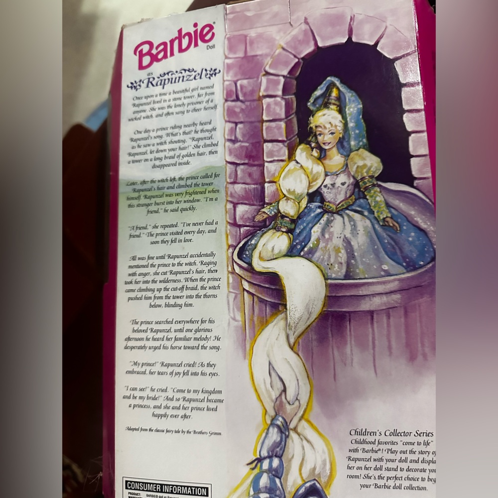 Rapunzel Barbie Children's Collector 1st Edition 1994 - Picture 12 of 13